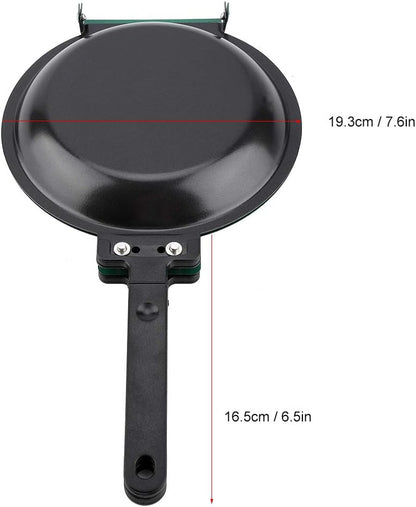 GOTOTOP 7.5 Inch Pancake Maker, Double Side Non-stick Ceramic Coating Frying Pan for Household Kitchen Cookware