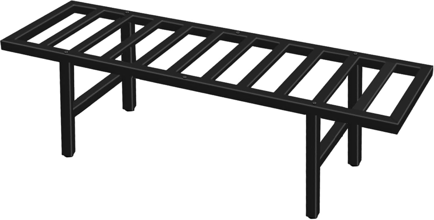 LLAXERGU 1-Tier Plant Stand Indoor Outdoor, Heavy Duty Iron Pedestal Stands Metal Plant Stand for Indoor Outdoor