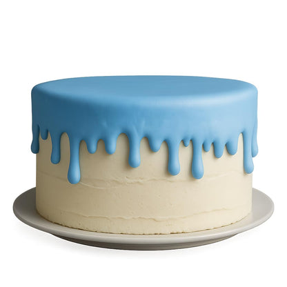 Mighty Gadget Dripping Shape Fondant Cutter (Style 1) 6x2.51" Cake Drip Border & Icing Edge Cookie Mold (Random Color)