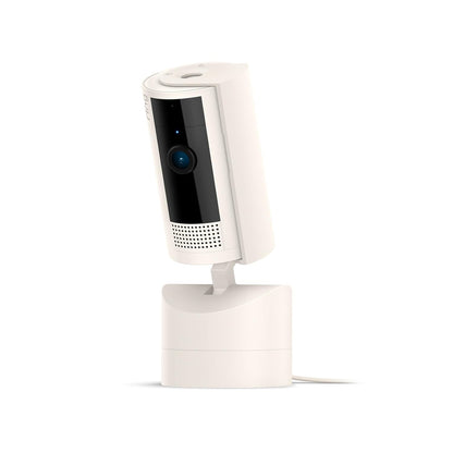 Ring Pan-Tilt Indoor Cam | See all around your home or business with 360° pan coverage, HD video, plus Two-Way Talk (2024 release) | White