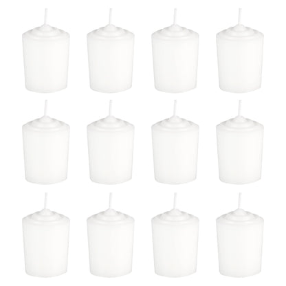 White Unscented 15 Hours Votive Candles