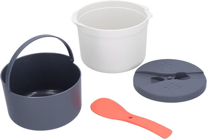 Household Microwave Oven Rice Cooker - 2-Layer High Temperature Resistant Steam Pot Rice Steamer