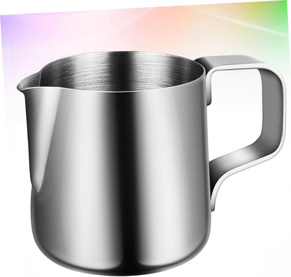 1pc Cup Steaming Pitcher, Coffee Machines for Home Kitchen Supplies, Black Kettle Milk Accessories