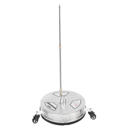 TIKATARER 15 Inch Pressure Washer Surface Cleaner, Stainless Steel Power Washer Accessory with 4 Wheels & 1/4 Quick Connect, Ideal for Driveways Sidewalks Patios, 4000 PSI