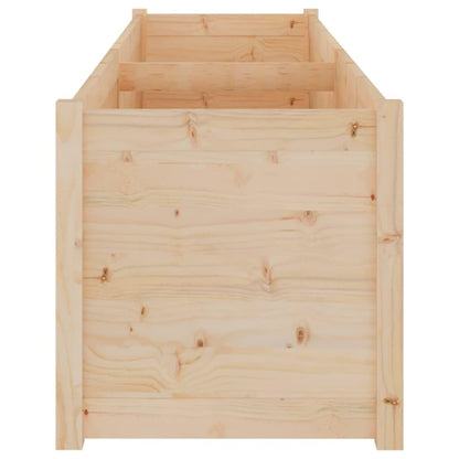 Mhdvray 78.7"x19.7"x19.7" Solid Pinewood Raised Planter Large Rustic Raised Garden Bed Box Natural Oil Finish for Patio Balcony Flower Vegetables Outdoor