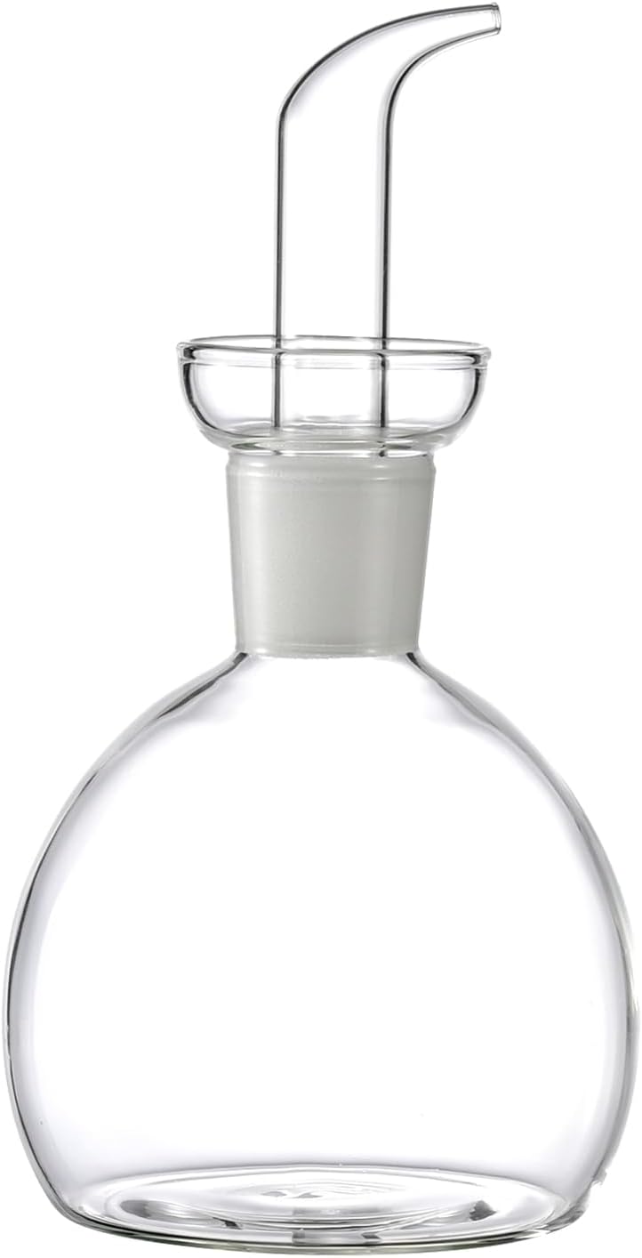 28 oz ELETON Cylindrical Olive Oil Dispenser Bottle Glass with No Drip Spout -Olive Oil & Vinegar Dispenser Glass Cruet