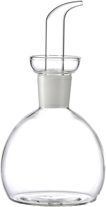 28 oz ELETON Cylindrical Olive Oil Dispenser Bottle Glass with No Drip Spout -Olive Oil & Vinegar Dispenser Glass Cruet