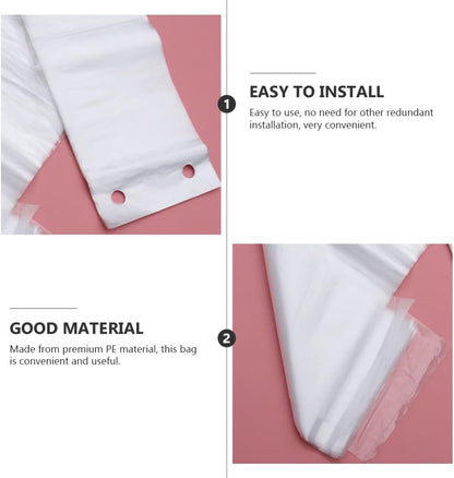 Zerodeko 200pcs Clear Plastic Umbrella Bags, Automatic Storage Bags for Folding Umbrella, Child Pe Disposable Cover