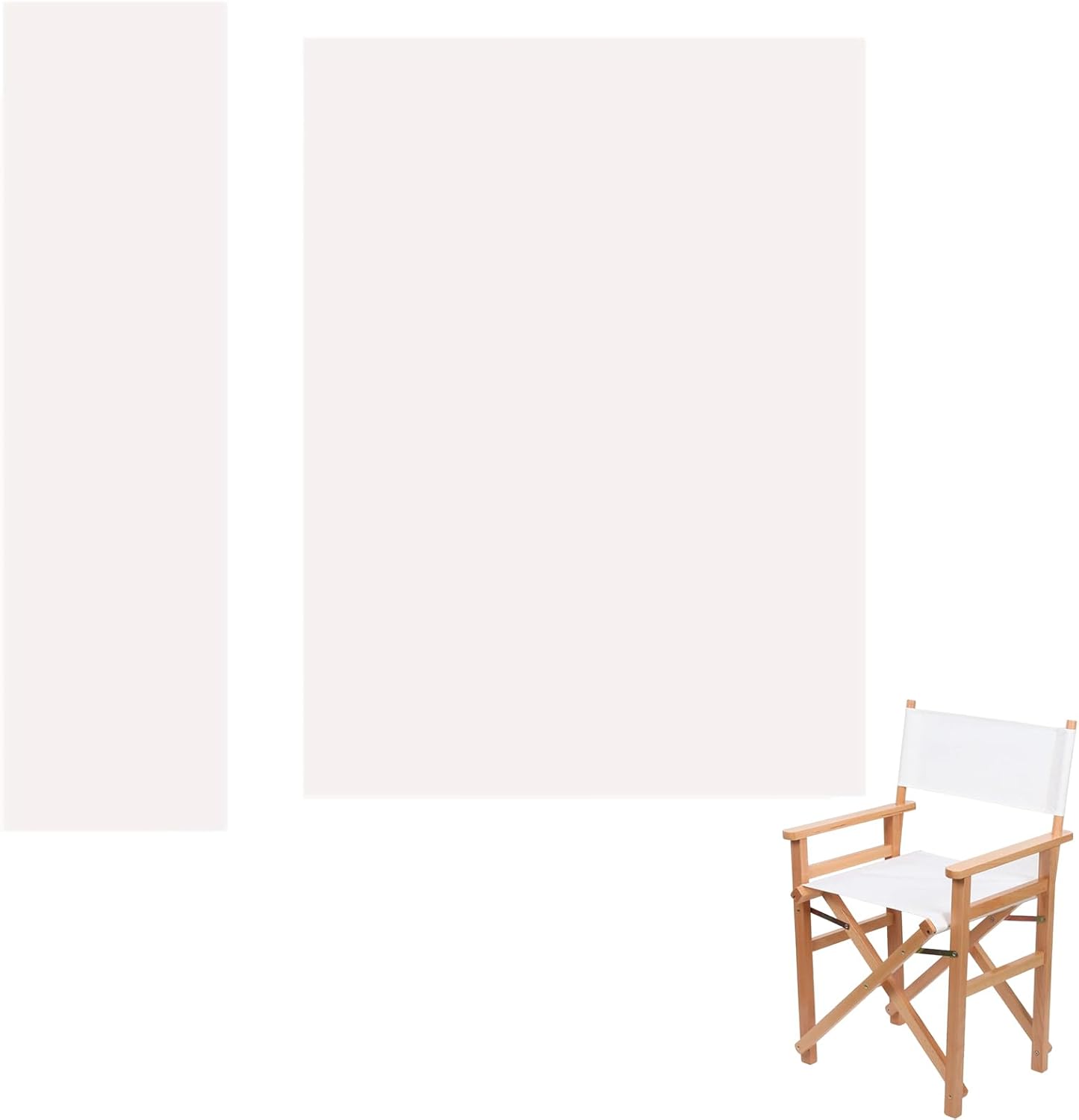 20.86" 16.14" Upone L x W Directors Chair Canvas Replacement Covers Kit for Directors Chairs,Movie Chair Replacement