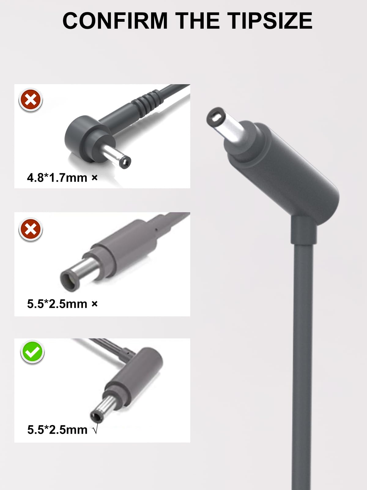 Tinkon 26.1V Charger Compatible with Dyson V6 V7 V8 Car+Boat