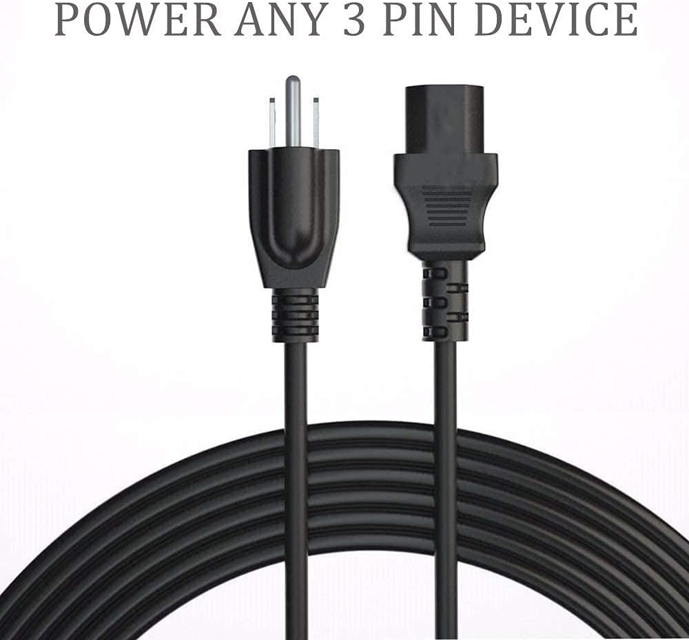 6Ft Power Cord Cable for Instant Pot, Electric Pressure Cooker, Rice Cooker, Soy Milk Maker, Microwaves, and More