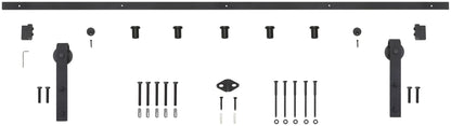 Miseno MBDH0005X78 78-3/4" Bent Strap Barn Door Hardware Kit - Oil Rubbed Bronze