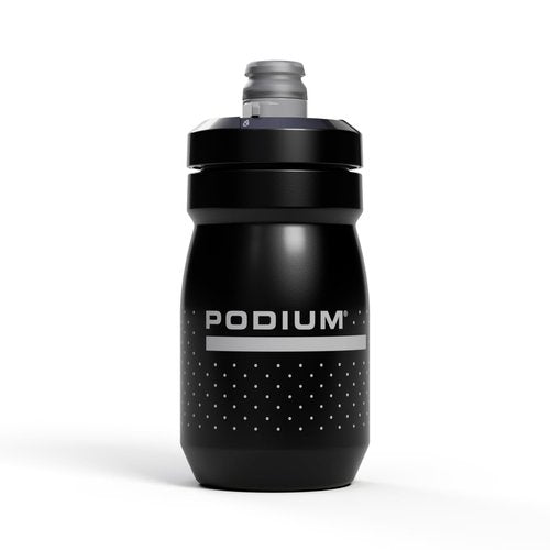 CamelBak Podium Bike Water Bottle 15oz – Lightweight Squeeze Bottle with High Flow Cap, Black