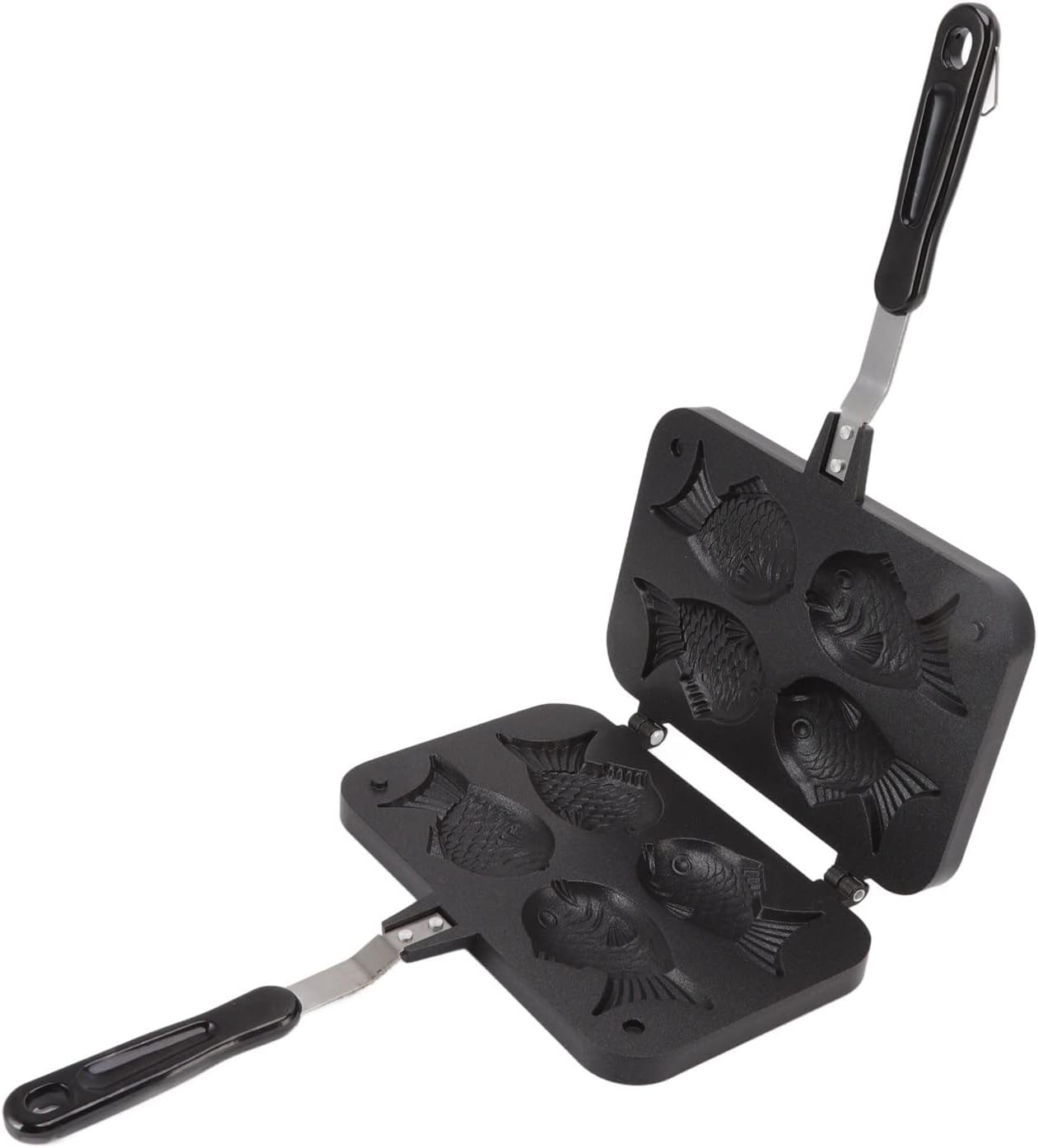 Taiyaki Pan, Fish Shape Waffle Maker, Non-Stick Double Pancake Maker for Home and Commercial Waffles Baking