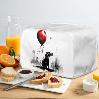 Dachshund Dog 2|4 Slice Toaster Cover, Cartoon Aesthetic Waterproof Kitchen Small Appliance Cover