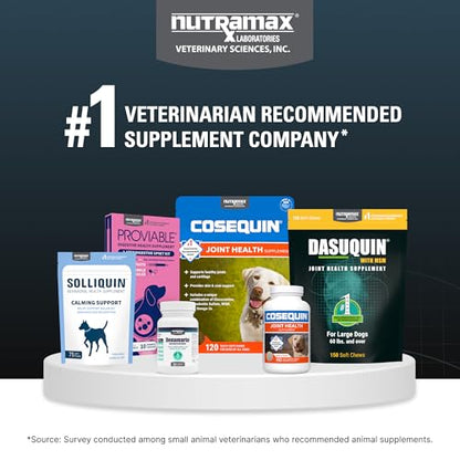 Nutramax Laboratories Dasuquin with MSM Soft Chews Large Dog 84 Count, brown