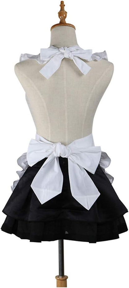 Love Potato Cute White Retro Kitchen Restaurant Aprons for Women Girls - Waitress Apron Gift
