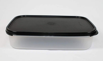 Tupperware Modular Mates Rectangle 1 Black Seal Holds 8.5 Cups