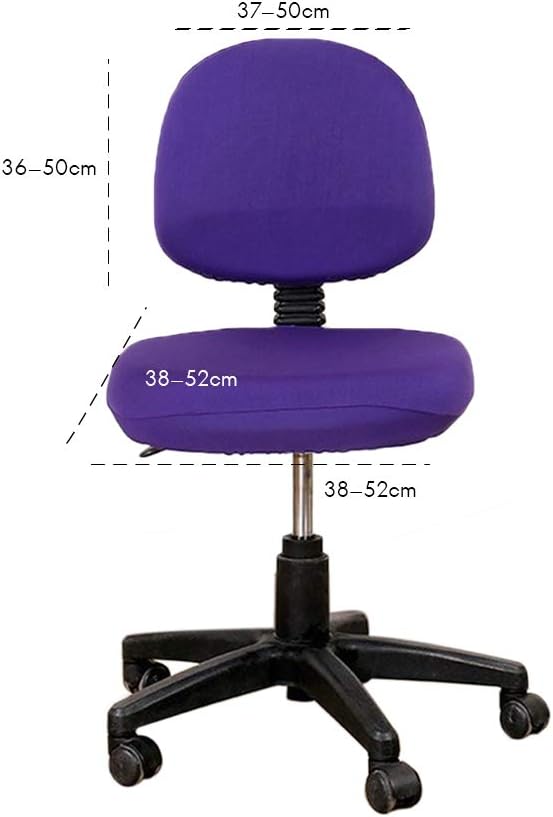 TOPINCN Office Computer Chair Covers, Universal Split Stretchable Seat Cover Protector for Rotating Chair