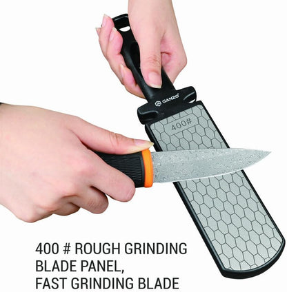 GANZO Firebird ProSharp Multifunctional Sharpener - Double Sided Diamond Tungsten Steel Ceramic - Lightweight, Compact