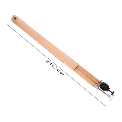 NUOBESTY Wooden Teaching Compass Adjustable Large Radius Drawing Tool for Classroom Demonstrations and Drafting with Secure Pen Holder for Chalk and Whiteboard Markers