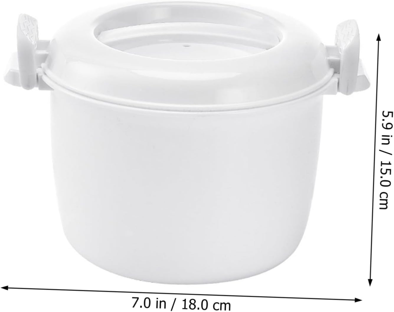 Rice Cooker Small Non-stick Pot, Microwave Rice Maker with Lid, Travel Plastic Japan Portable