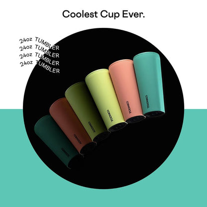 Corkcicle Classic Triple Insulated Coffee Mug with Lid, Neon Lights Kokomo, 24 oz – Stainless Steel Travel Tumbler Keeps Beverages Cold 9+hrs, Hot 3hrs – Cupholder Friendly Travel Coffee Tumbler