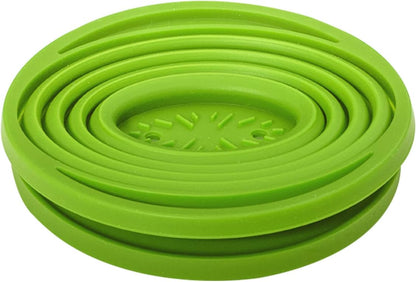 Collapsible Coffee Filter, Rubber Coffee Maker, Reusable Dripper for Hiking, Camping, Home, Office (Green)