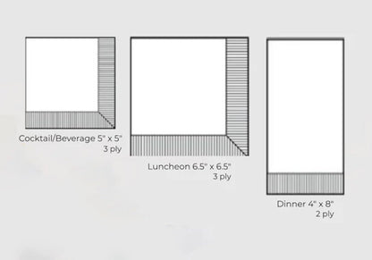 3-Ply 8.5" 4.5", 16-Count IHR Ideal Home Range Dinner Napkins Disposable Paper Hand Towels, x Peaches