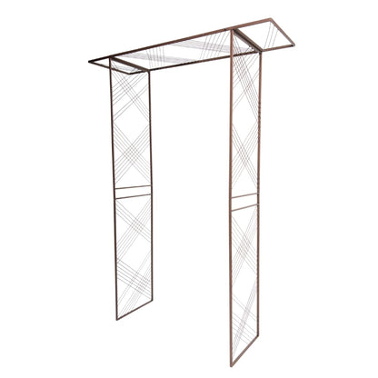 Gardener's Supply Company Modena Arch | Flat Top Garden Arch Made of Durable Powder-Coated Steel Perfect for Garden Entrance or Support for Climbing Plants & Vines