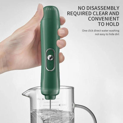 Handheld Milk Frother - Battery Operated Drink Mixer for Coffee, Electric Foam Maker Whisk, Stainless Steel Foamer