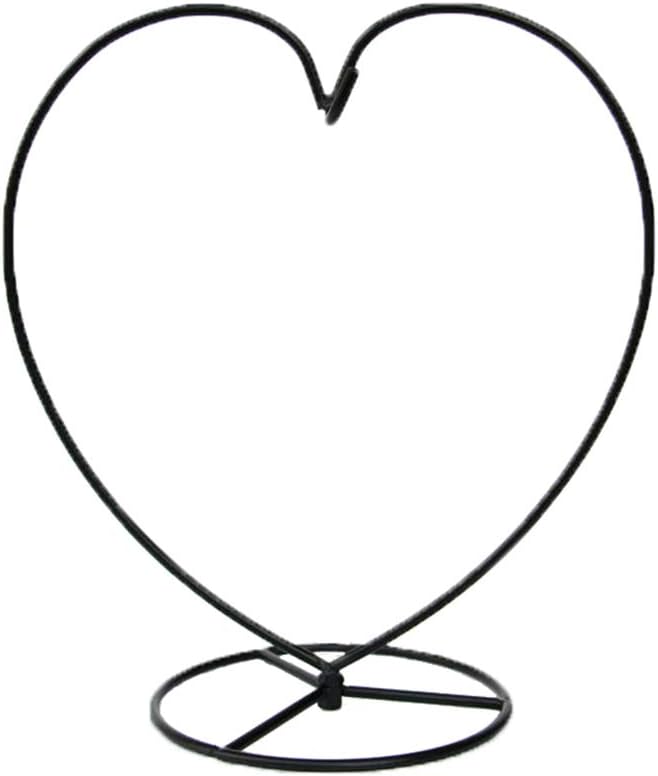YY YEARCHY Elegant Iron Plant Stand for Hanging Terrariums - Big Heart Design