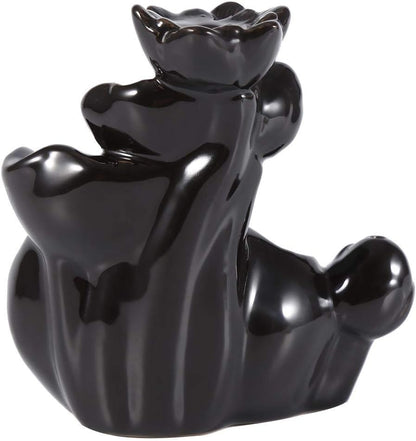 AUNMAS Ceramic Glaze Incense Holder - Backflow Step Up Incense Stand for Home Office Decor