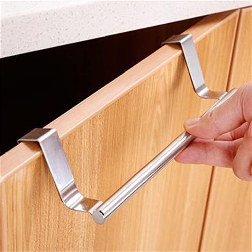 Stainless Steel Towel Rack, Bathroom Towel Holder Stand, Wall Mounted Organizer Shelf for Kitchen Towels (1 pcs)
