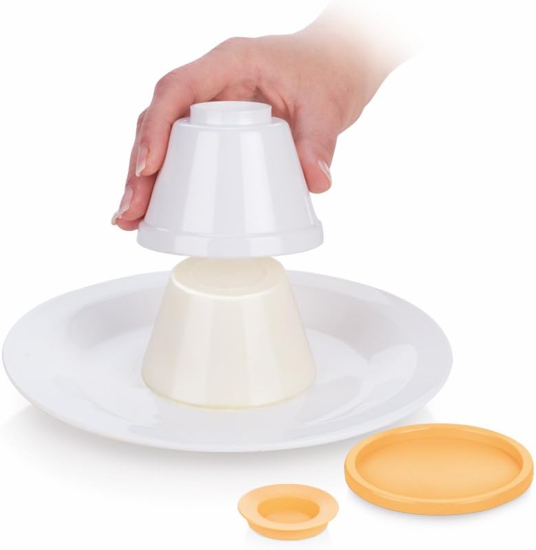Tescoma 630591.00 Panna Cotta Mold, Set of 4 Cups with Lid