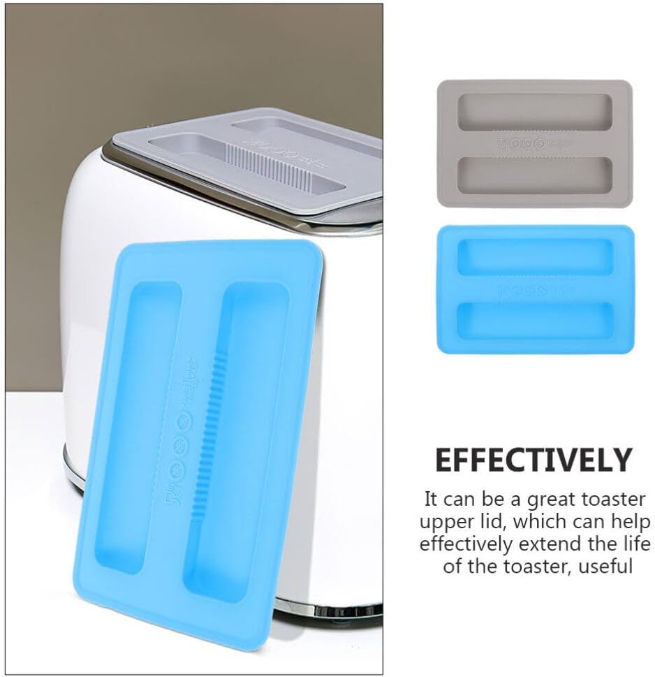 Toaster 2pcs Cover, 2 Slice Toaster Lid Silicone Bread Maker Cover, Toaster Appliance for Sandwich Bread Machine
