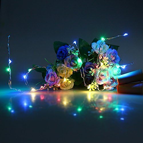 Amants01 Pack 12 20LED 39inch of Wine Bottle Lights Battery Powered, LED Cork Shaped Starry String Lights - Copper Wire