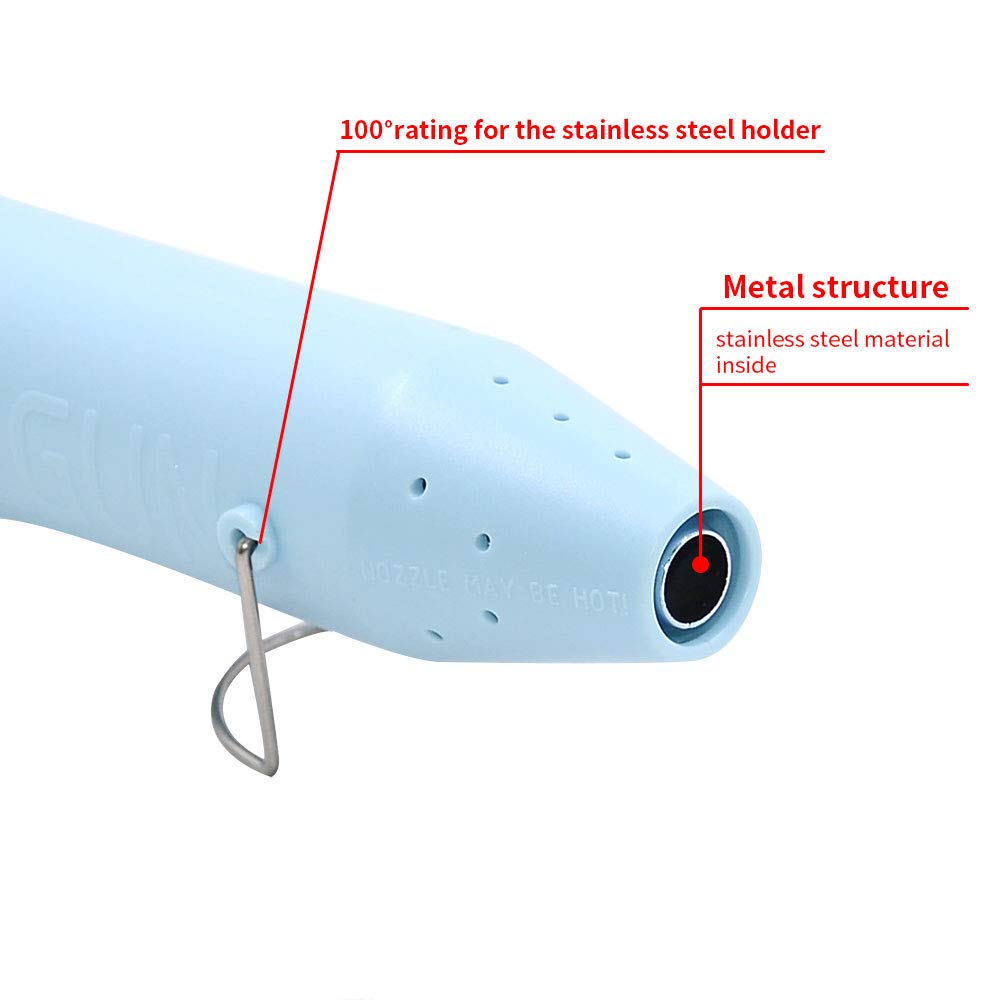 mofa Resin Heat gun,6.6ft Cable 300W Hot Air Gun for Crafting,Acrylic Paint Dryer Multi-Purpose Electric Heating Nozzle (Light Blue)