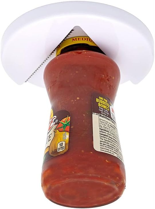 New Under Cabinet Manual Jar Opener for Weak Hands and Seniors with Arthritis, Small, White