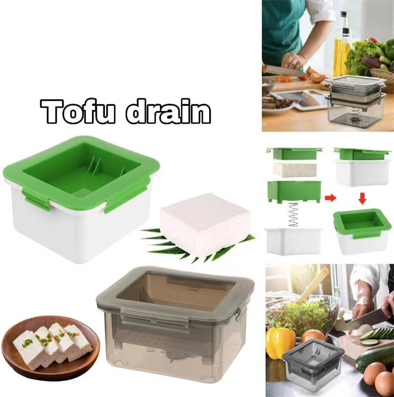 NIWWIN Tofu Press Mold Tofu Press Maker Kit Tofu Box Tofu Strainer Homemade Soybean Curd DIY Plastic Tofu Cheese Press