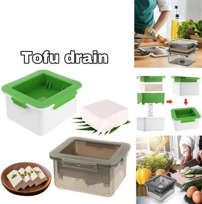 NIWWIN Tofu Press Mold Tofu Press Maker Kit Tofu Box Tofu Strainer Homemade Soybean Curd DIY Plastic Tofu Cheese Press