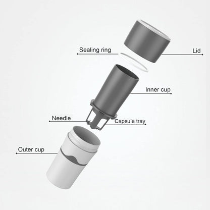 Portable K Cup Coffee Maker, Single Serve Drip Coffee Maker, Manual Drip for Travel, Camping, Office Use