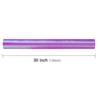 LeZakaa Purple Wrapping Paper Roll, Holographic Iridescent Wrapping Paper for Birthday, Valentine's, Mother's Day, Halloween, Holiday, Large Roll, 30 inches x 32.8 Feet (92.9 sq.ft.)