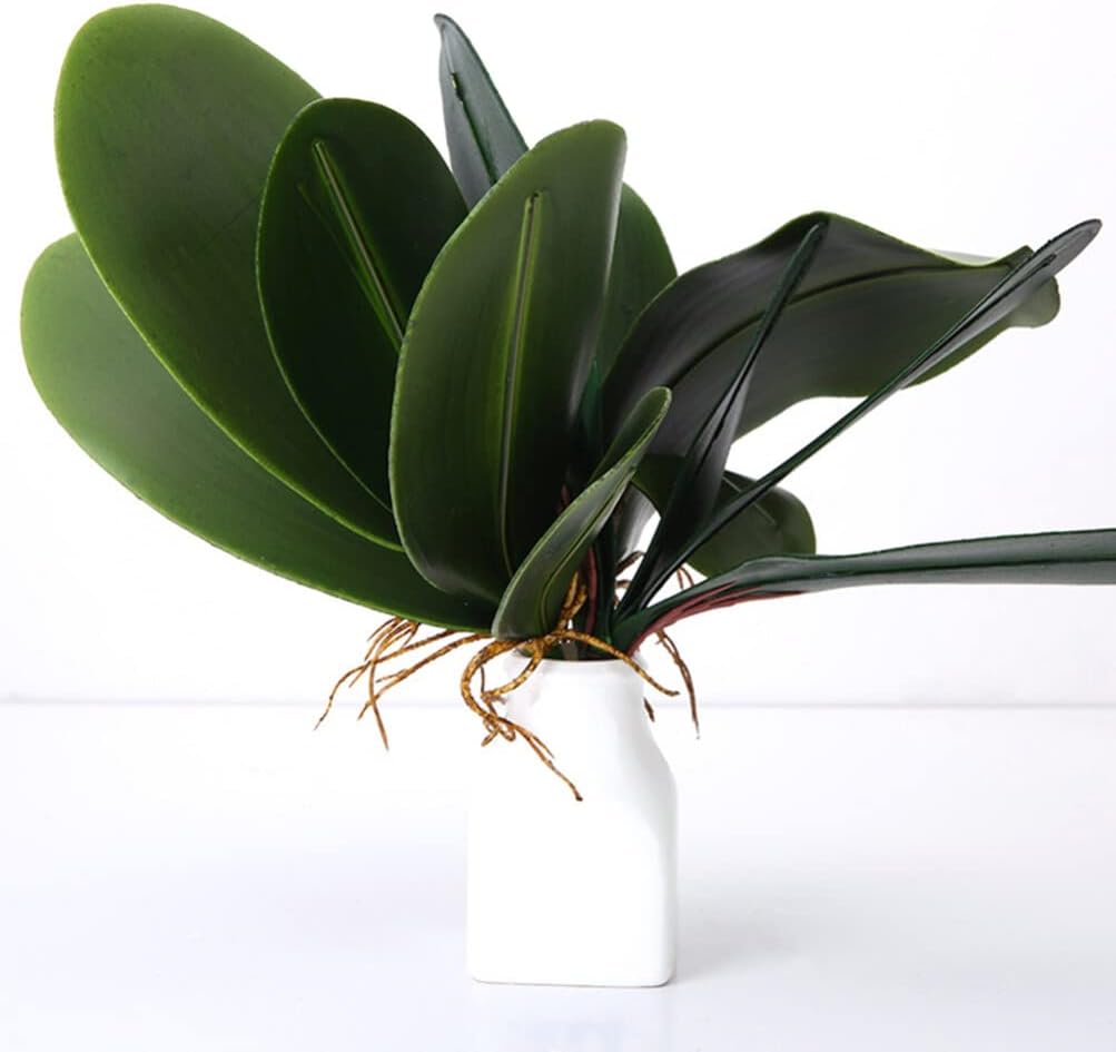 WINOMO Artificial Orchid Leaf, Fake Flower Leaf for Home Office Decoration
