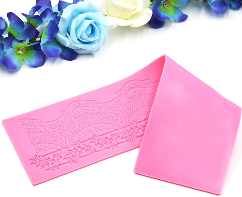 Cake Lace Mold, Silicone Lace Molds for Cake Decorating and Cupcake Top Decoration