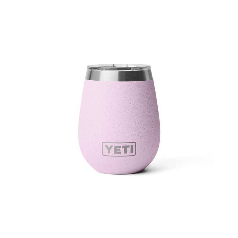 YETI Rambler 10 oz Wine Tumbler, Vacuum Insulated, Stainless Steel with MagSlider Lid, Cherry Blossom