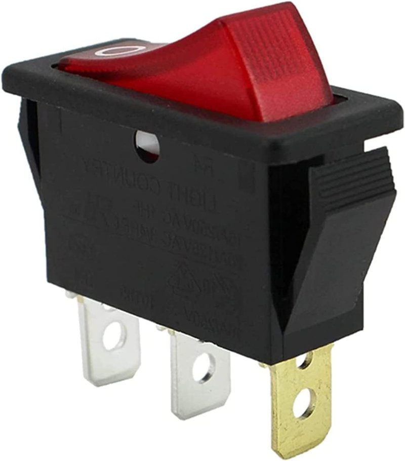 2 Pack 120927-24 120 Volt Rocker Switch Lighted On Off for FMI Desa Electric Fireplaces