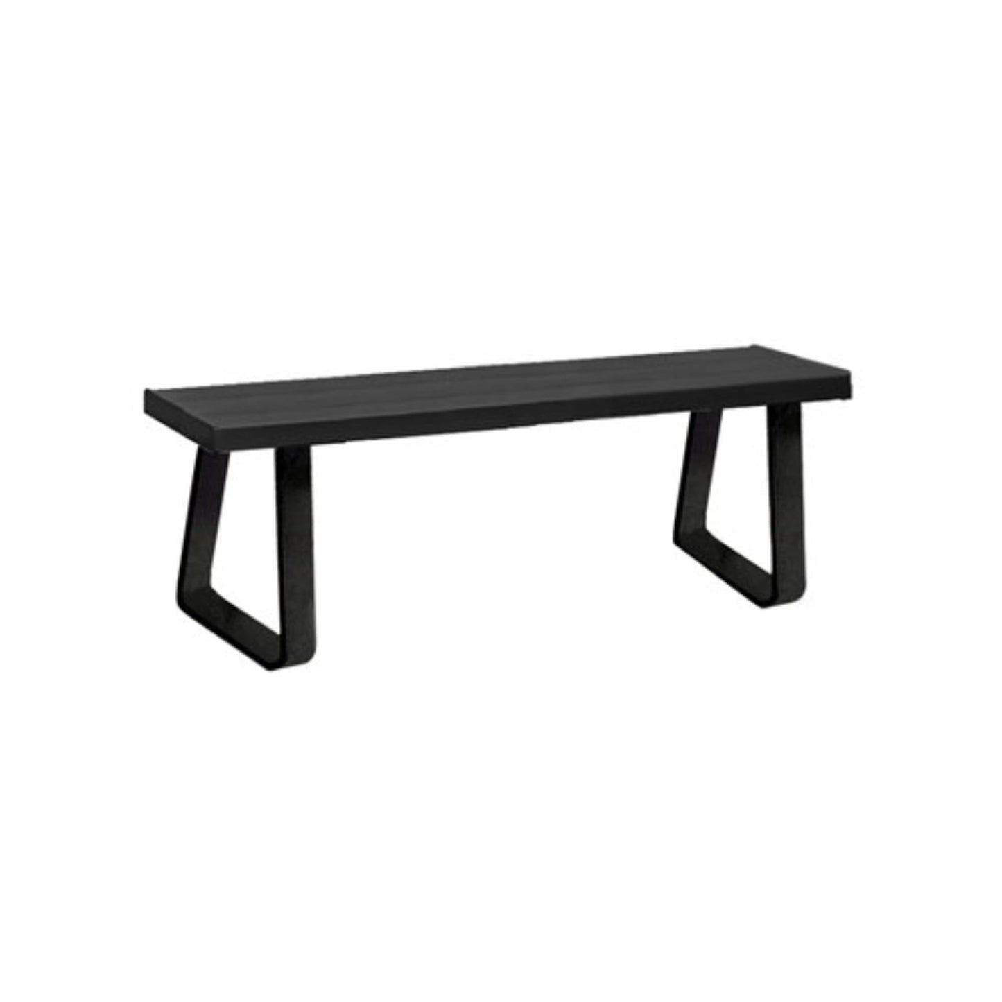 Salsbury Aluminum Locker Bench - 60 Inches Wide - 14" Deep - Black - Free Standing