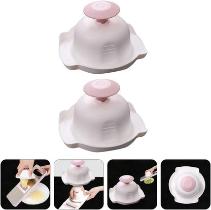 DOITOOL 2PCS Hand Finger Protectors - For Mandolin Slicer, Vegetable Grater, Kitchen Food Slicer, Durable Plastic, Easy