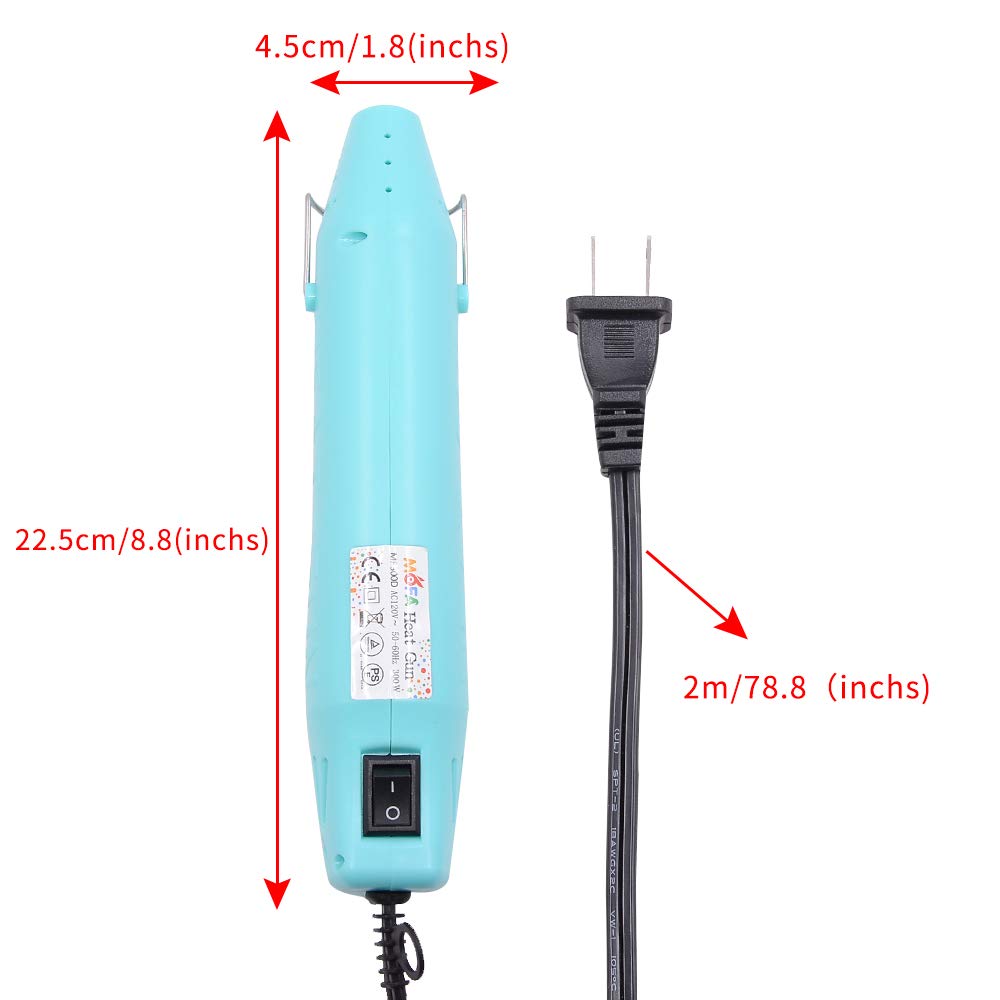 mofa Resin Heat gun,6.6ft Cable 300W Hot Air Gun for Crafting,Acrylic Paint Dryer Multi-Purpose Electric Heating Nozzle (Blue)
